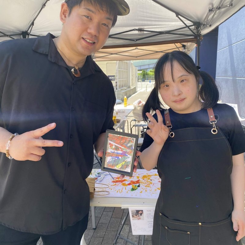 イベントでの記念撮影